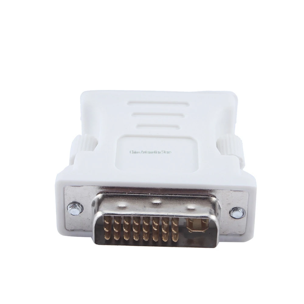 DVI I 24 + 5 Male к HD 15 Pin VGA SVGA Female видеокарта монитор ЖК конвертер адаптер|male male|male to maledvi-i