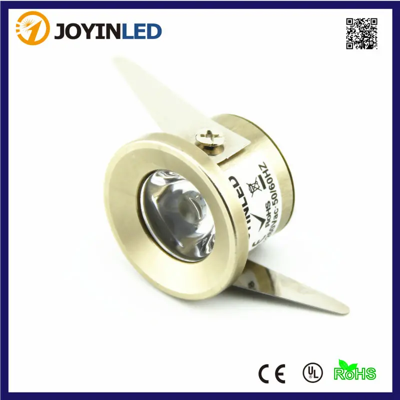 

10pcs/lot Jewelry Show Case Cabinet Spot Lamp WHITE 1W Mini LED Downlights