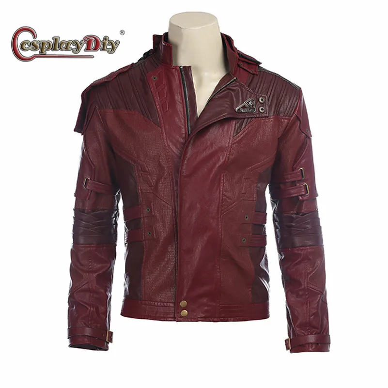 Куртка для косплея Star Lord короткое пальто мужской костюм на Хэллоуин 2 звезды