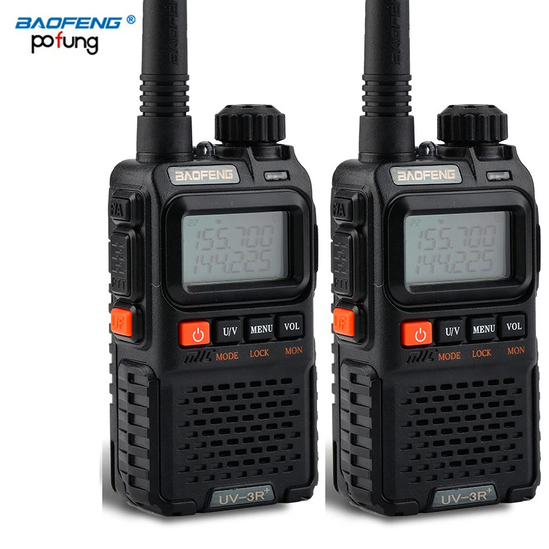 baofeng UV 3R UV3R Plus для cb мини комплект рация 2 шт автомобильная портативная рации ham