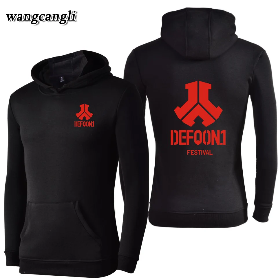 Новинка 2020 года. Мужские толстовки с капюшоном Defqon 1 Rock Band в стиле хип-хоп.