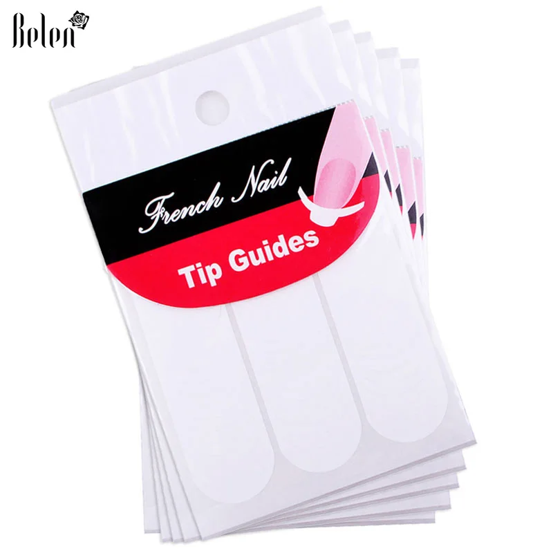 5 упаковок французский маникюр Smile Tip Guids педикюр сделай сам наклейки для дизайна