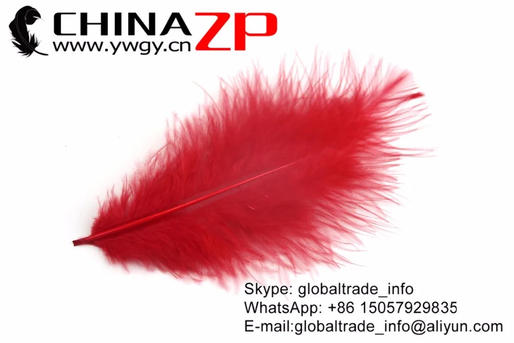 Оптовая цена от производителя CHINAZP 200 шт./лот отборные окрашенные красные перья