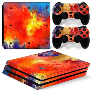 GOOYIYO-для sony PS4 Pro наклейка геймерская консоль контроллеры Виниловая наклейка цветная Живопись Кожа Play станция 4 Pro полная наклейка - Цвет: TN02-5597