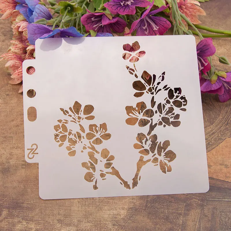 

13cm 5.1" Flower DIY Layering Stencils Wall Painting Scrapbook Coloring Embossing Album Decorative Paper Card Template