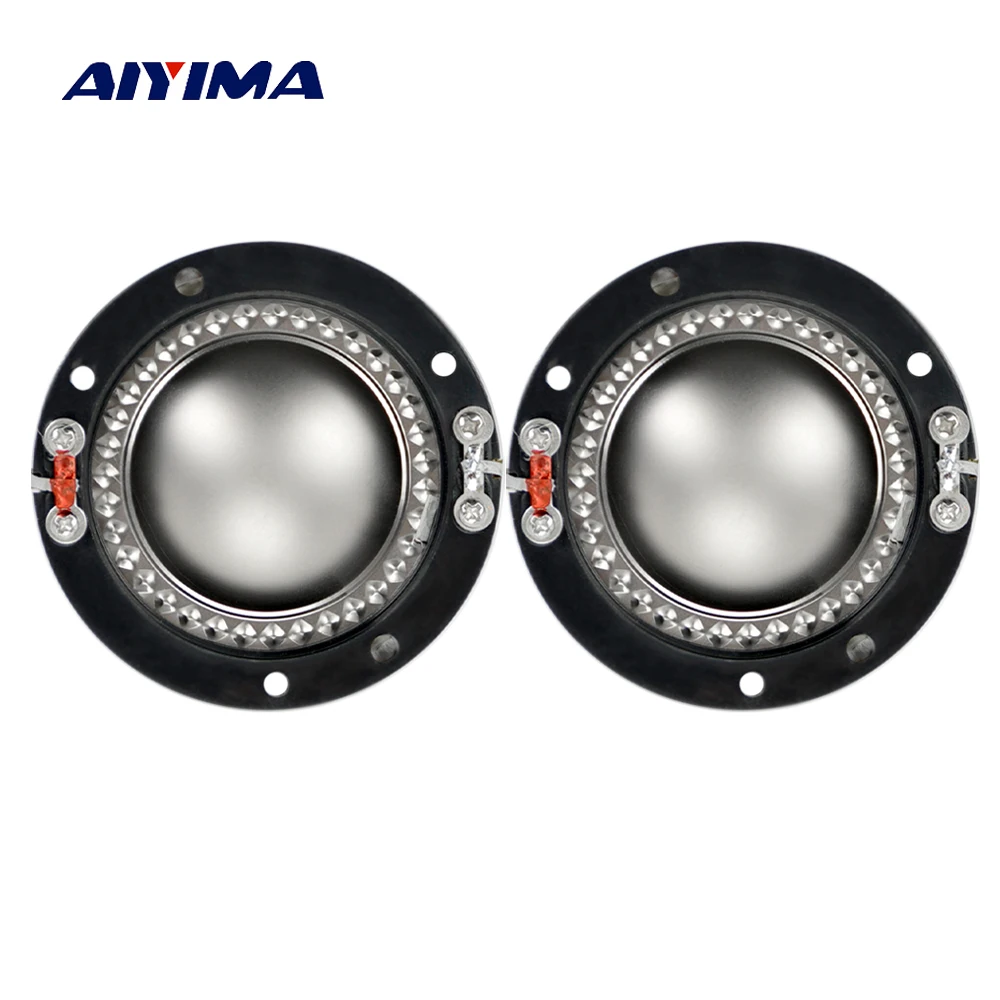 

AIYIMA 2Pcs Audio Speakers 34.4/44.4mm Treble Voice Coil Titanium Film DIY For Tweeter Driver Speaker Repair Parts Accessories