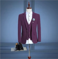 2018 last coat mens suit wool single button casual suit menmens tuxedo with pants business classic wedding suits terno trajes