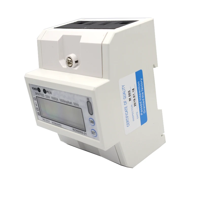 ЖК ac220V 230 V 50 Гц 60 Гц 5-80A RS485(MODBUS-RTU) удаленного счетчика функция подсветки счетчик электроэнергии Мощность метр кВтч