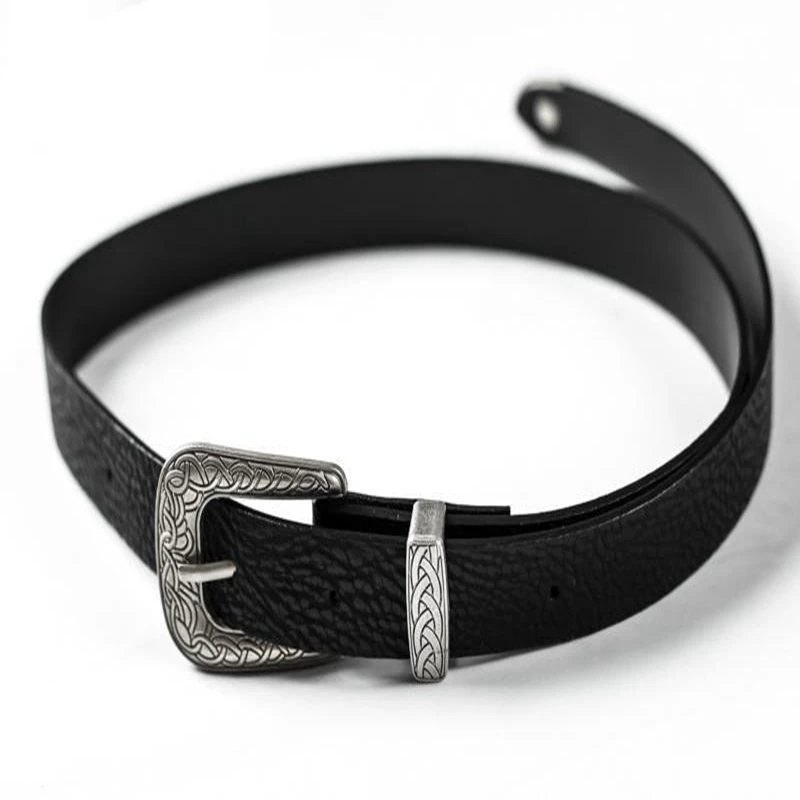 2018 Модный женский винтажный кожаный поясной ремень с металлической пряжкой в