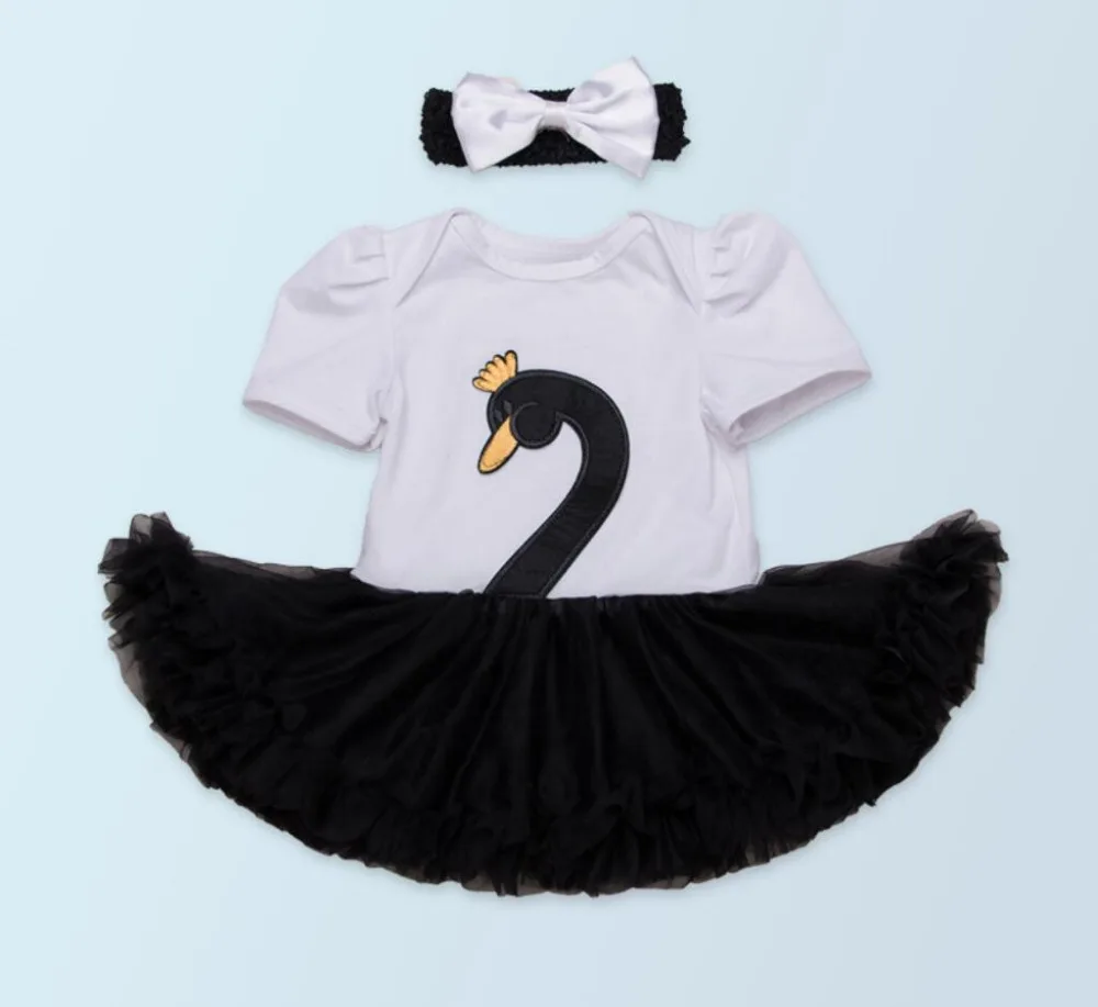 Комплект из 2 предметов Одежда для новорожденных девочек черно-белое красное