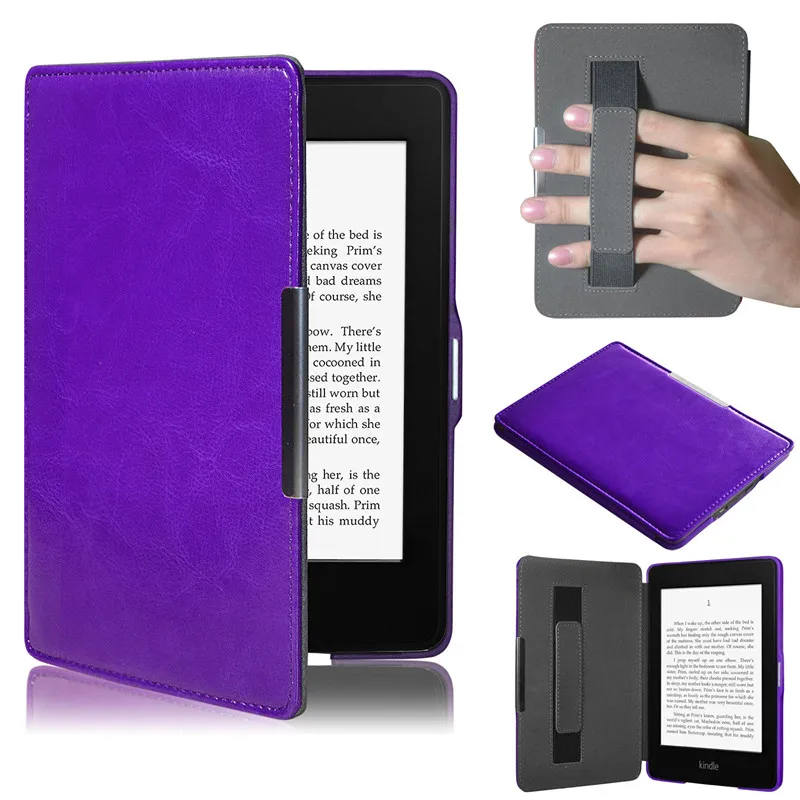 Красивый Gitf 2017 Новый премиу ультра тонкий кожаный смарт чехол для нового Amazon Kindle
