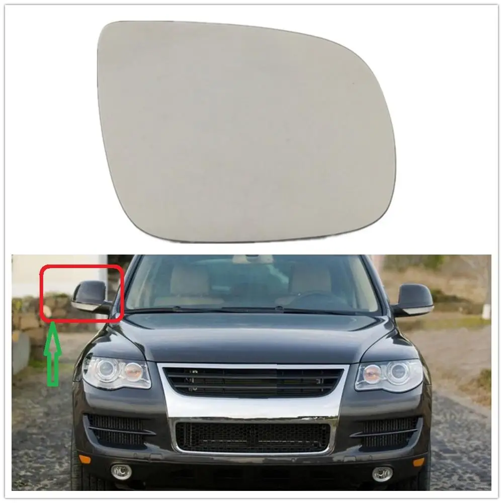 

Подходит для VW Touareg V6 R50 2007 2008 2009 2010, Стайлинг автомобиля, боковое зеркало, стекло с подогревом, 7 л 6857521 К 7л 6857522 Q