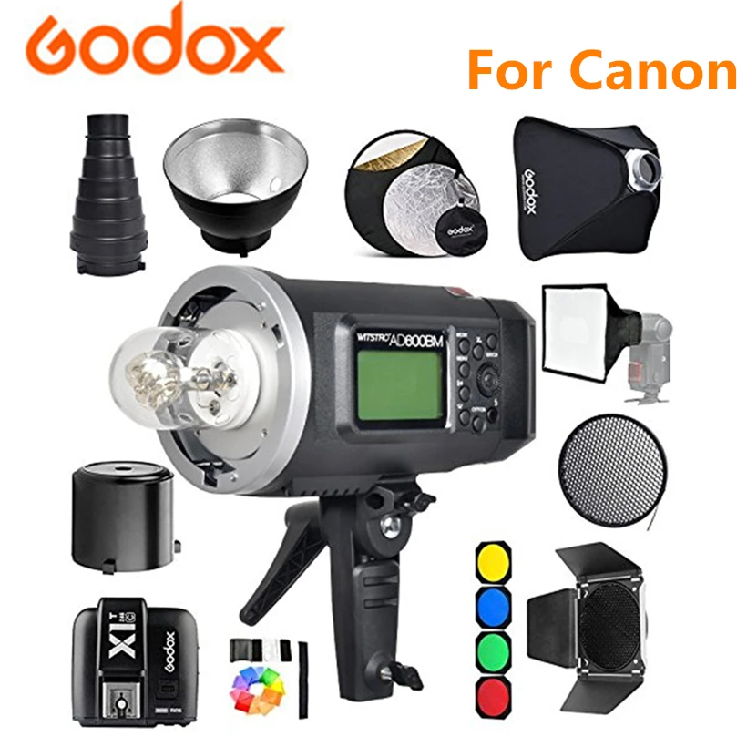 Godox AD600BM Studio Kit Bowens Mount 600Ws GN87 1/8000 HSS наружная вспышка стробоскопический монолайт + X1T