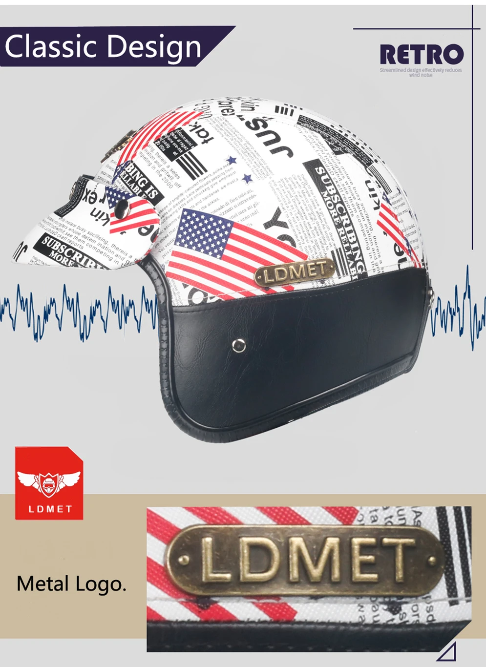 LDMET Кожа PU casco moto Винтаж moto rcycle шлем capacetes de moto ciclista панк Кафе racer с открытым лицом камуфляж