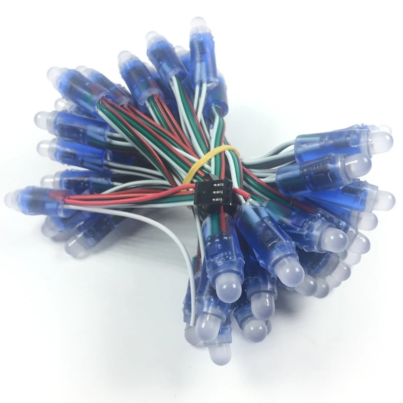 5000 шт. 12 мм WS2811 2811 IC полноцветный пиксельный светодиодный модуль света DC 5 В вход