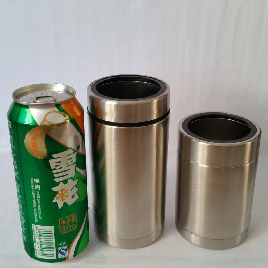 50 шт./лот 12oz может охладитель для пива бутылки молока холода, хранитель нержавеющая сталь 2-стены вакуумной изоляцией cola пластиковых держателей автомобильных зеркал или стальная прокладка