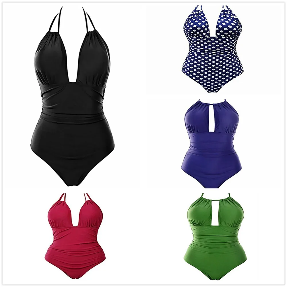 Сексуальный цельный купальник с сердечками монокини размера плюс одежда для