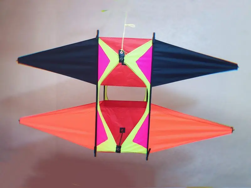 Цветной змей 3D с ручкой воздушного змея и струной легко лететь