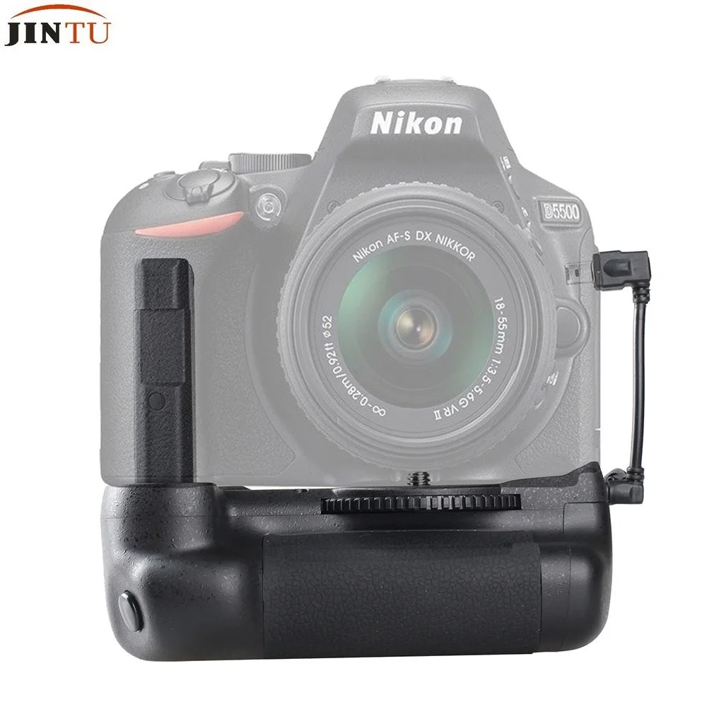 JINTU Профессиональный Батарейный держатель для Nikon D5600 D5500 DSLR камеры с+ 2x EN-EL14 перезарядки комплект аккумуляторов