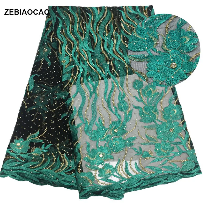 African tulle lace fabric 2018. French high quality with rhinestone. Nigerian embroidery | Дом и сад