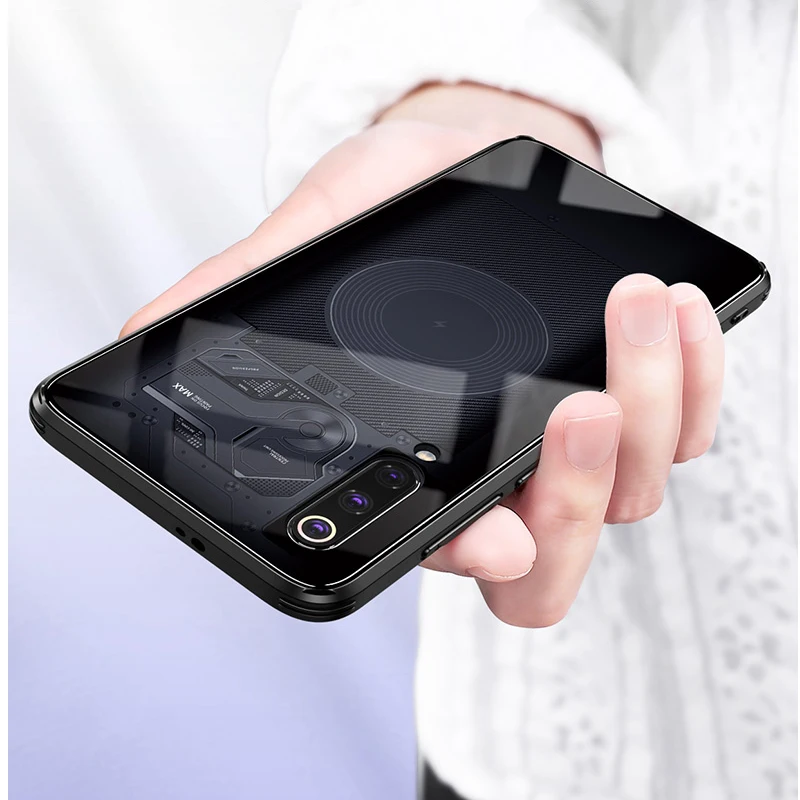 Vpower Mi9 Glass Patterned Case for Xiaomi SE Protector Back Cover Silicone Soft Edge Coque mi 9 M9 Cases | Мобильные телефоны и