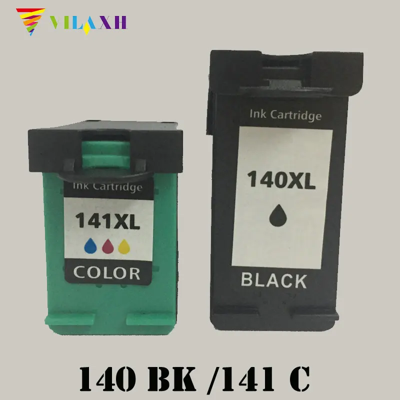 Vilaxh 140XL совместимый чернильный картридж Замена для hp 140 141 XL для DeskJet D4263 D4363 Photosmart C5283 C4283 C4483 принтер