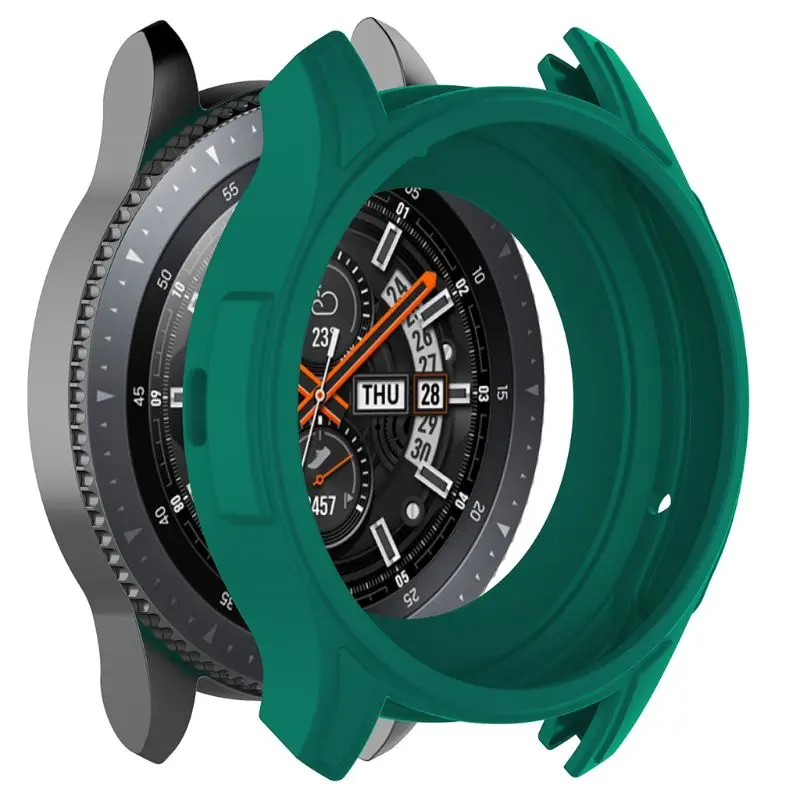 Силиконовый мягкий защитный чехол для Samsung Galaxy Watch 46 мм Gear S3 Frontier|Смарт-аксессуары|