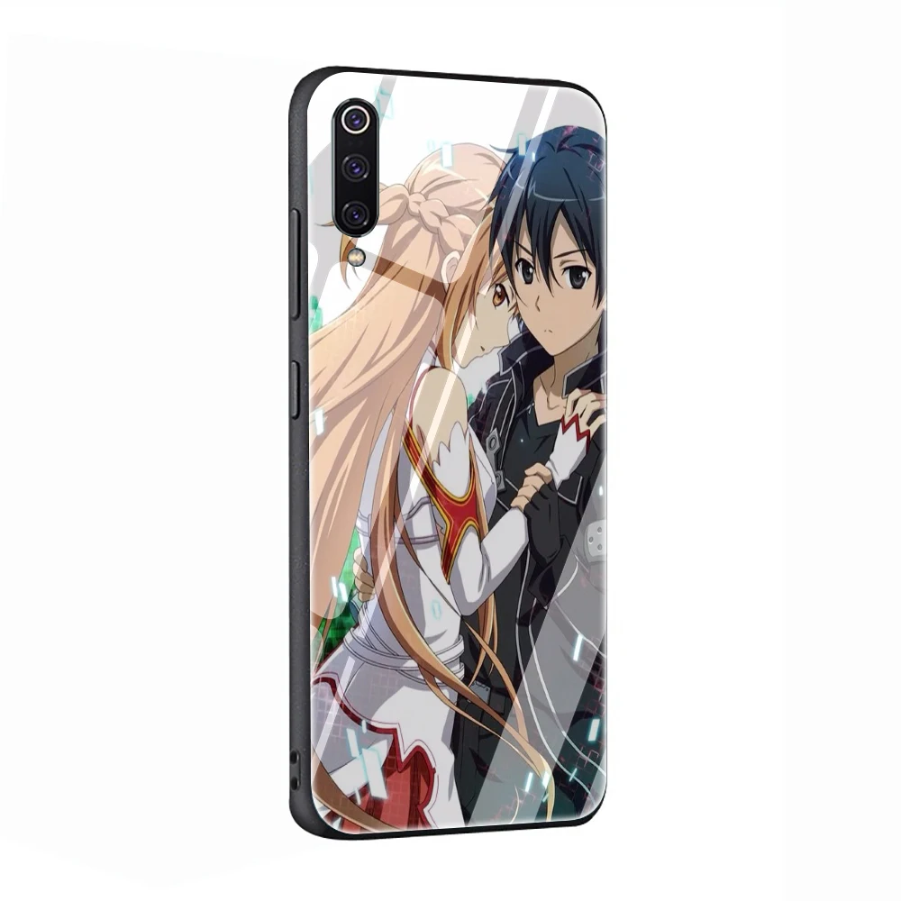 G10 Sword Art Online SAO аниме, чехол из закаленного стекла для телефона Xiaomi mi 8 9 A1 5X A2 6X Red mi 4X 6A Note 5 6 7 Pro Pocophone F1 - Цвет: G10