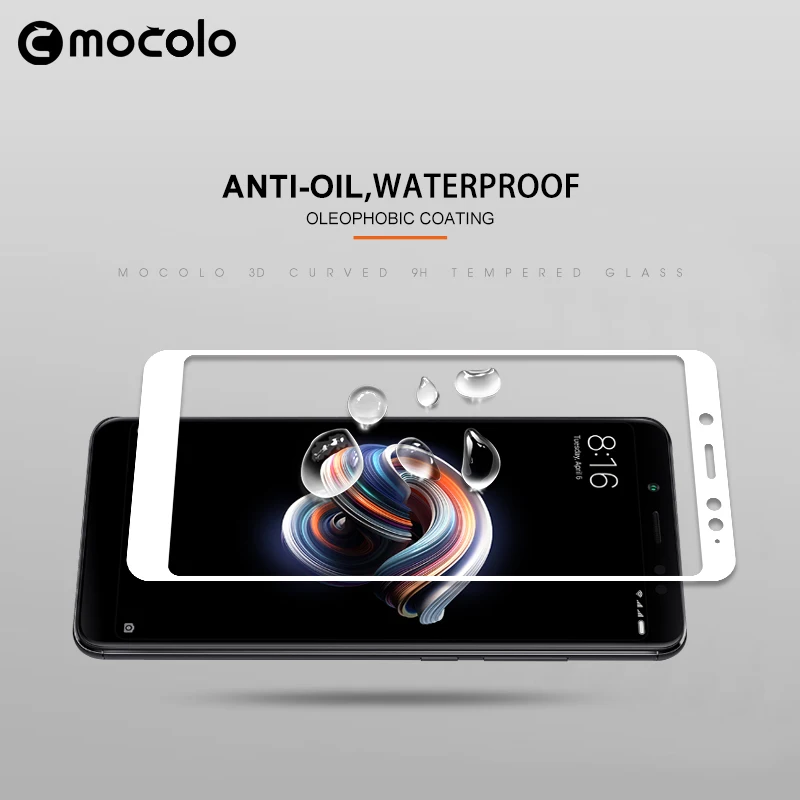 Высококачественная пленка Mocolo для Redmi Note 5 из закаленного стекла, полное покрытие, Защита экрана для Xiaomi Redmi Note 5 Pro, стеклянная пленка с защитой от масла 9H