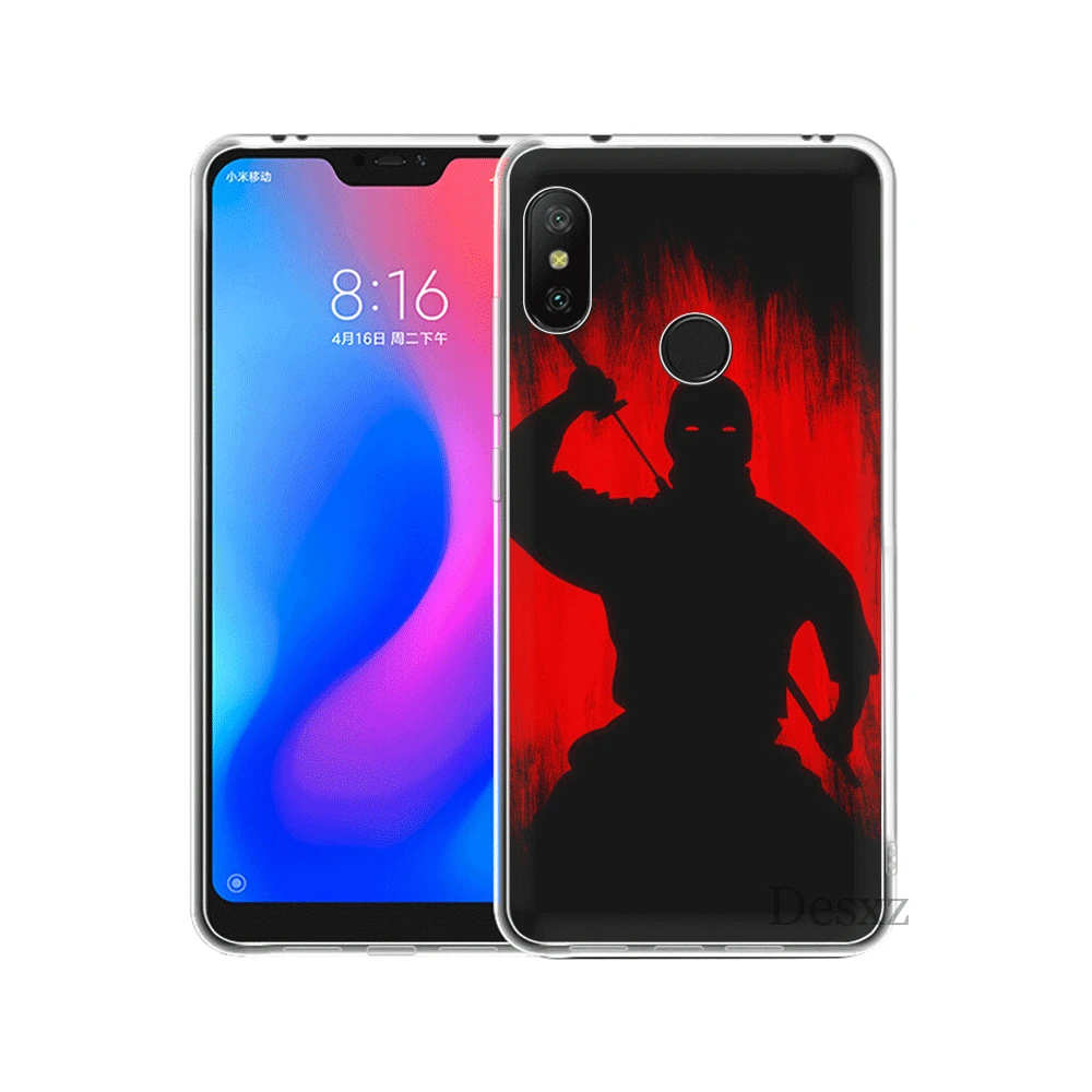 Силиконовый чехол из ТПУ Для Xiaomi Mi 6 8 Lite SE A1 A2 5X6X2 S F1 Japan The samurai Ninja | Мобильные