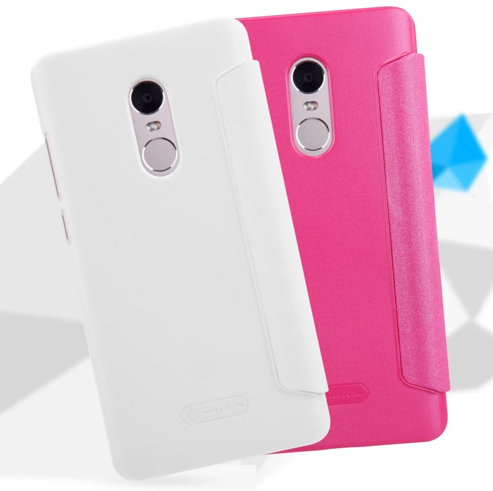 Для Xiaomi Redmi note 4 чехол Nillkin, блестящий кожаный чехол с окошком, с Умной функцией сна, для note 4, 5,5 дюйма