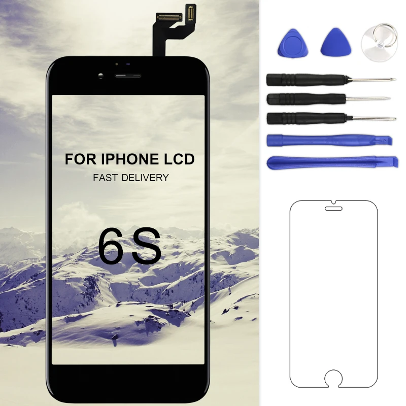 

Сменный ЖК-дисплей с 3D сенсорным экраном и дигитайзером в сборе для iPhone 6S, 1 шт.