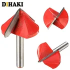 6090120 градусов гравировка V Groove Bit Tungsten Steel CNC маршрутизатор гравировка Деревообработка Инструмент Фреза аксессуары для станка