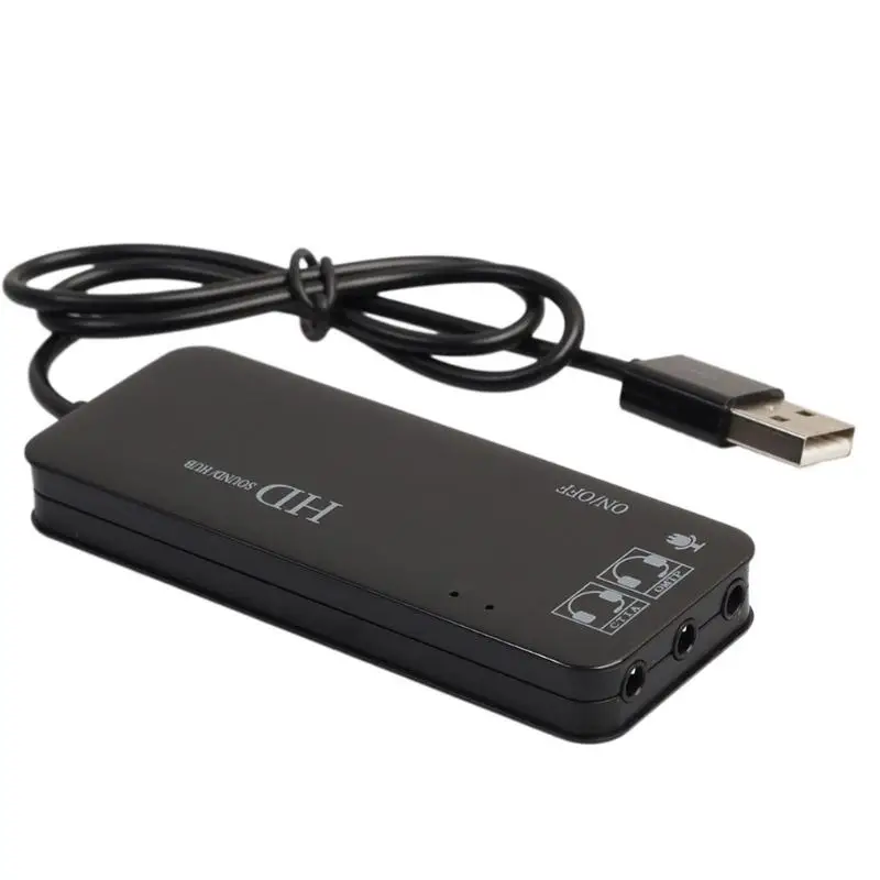 Usb концентратор с 3 портами внешняя звуковая карта 7 1 каналов адаптер для