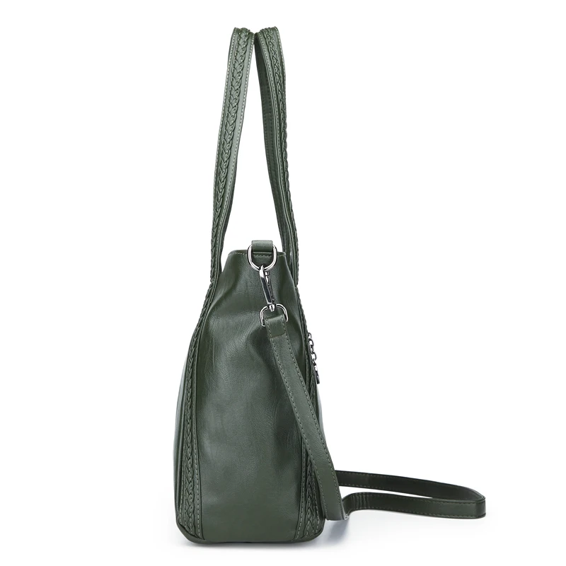 Женские сумки из мягкой кожи 2018 известные бренды женские в полоску на ремне