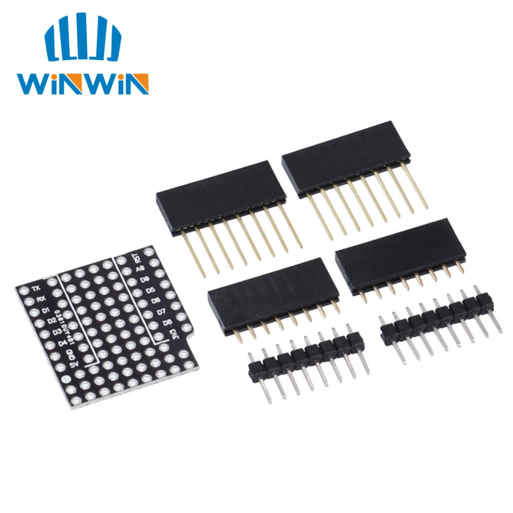 ESP8266 D1 Mini Pro WiFi макетная плата NodeMcu WS2812 RGB DHT11 DHT22 AM2302 реле DS18B20 BMP180 мотор для WeMos DIY Kit - Цвет: D1 Protoboard