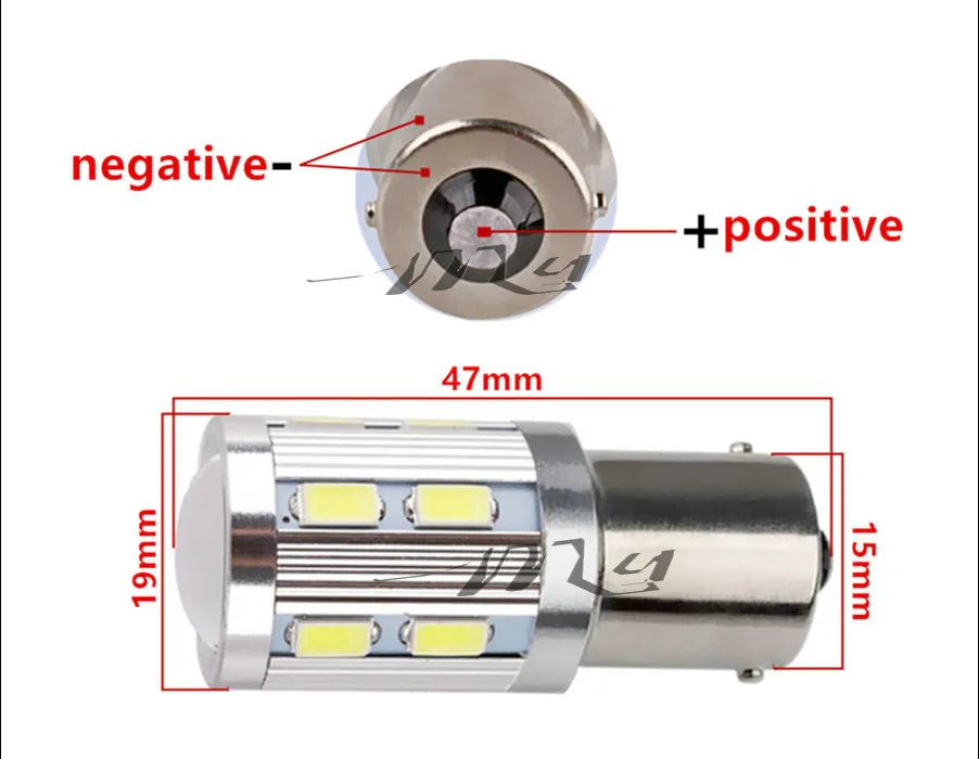 1156 BA15S 12 SMD Реверсивные лампы Cree светодиодный чип высокой мощности p21w R5W