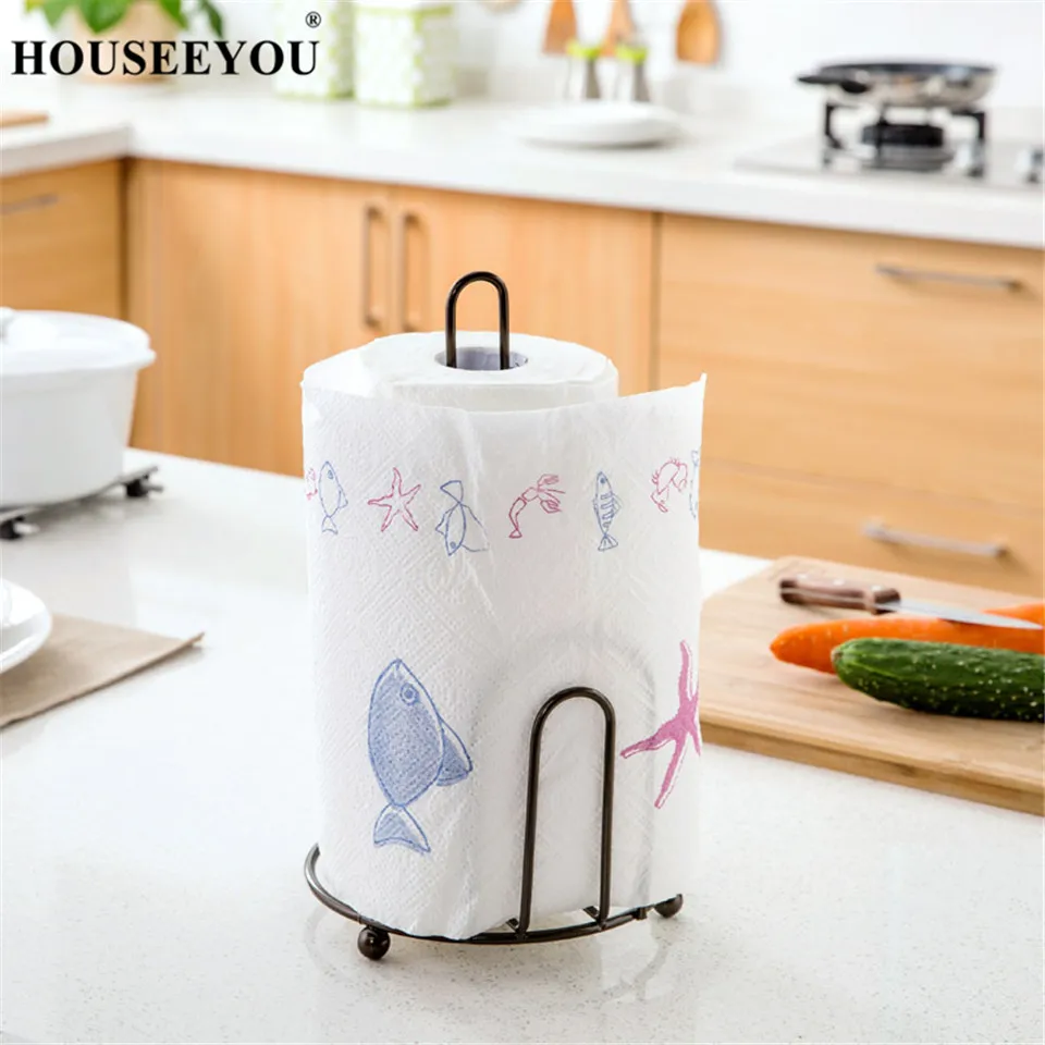 Подставка для кухонного стола HOUSEEYOU рулонный держатель бумажных полотенец