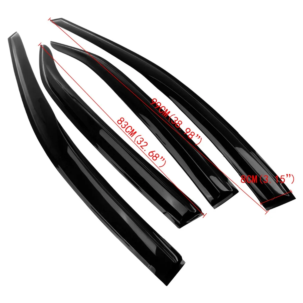 (Доставка из США) 4 шт./компл. окна дождь охранник козырек от солнца Дождь гвардии