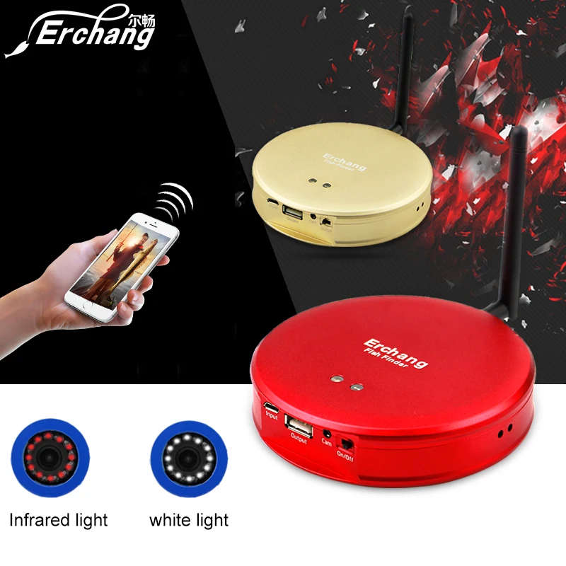 Erchang HD 1000TVL 15/возможностью погружения на глубину до 30 м инфракрасный Wi-Fi подводный Камера для рыбалки Профессиональный Рыболокаторы на английском языке лед Рыбалка на озере