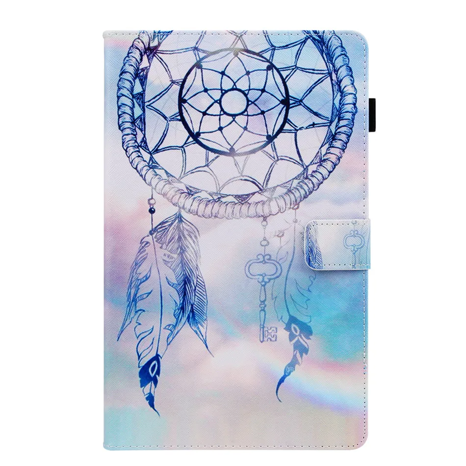 Модная покрашенная Крышка корпуса для Samsung Galaxy Tab A 10,1 T510 T515 SM-T510 SM-T515 Funda Подставка для планшета оболочка+ пленка+ ручка