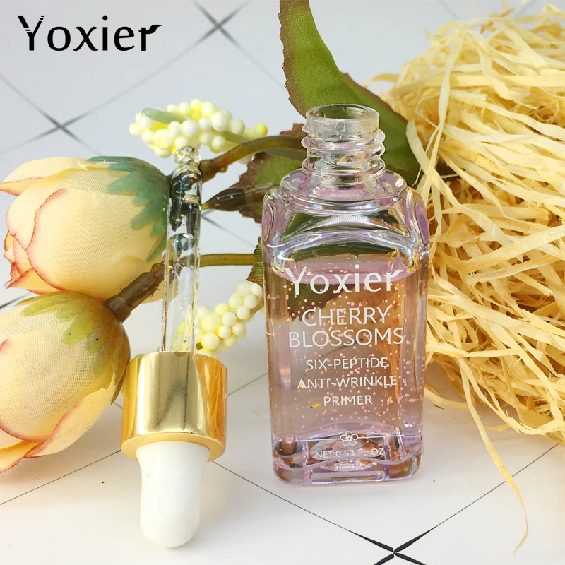 10 шт./лот Yoxier вишня основа для макияжа отбеливающая эссенция лица