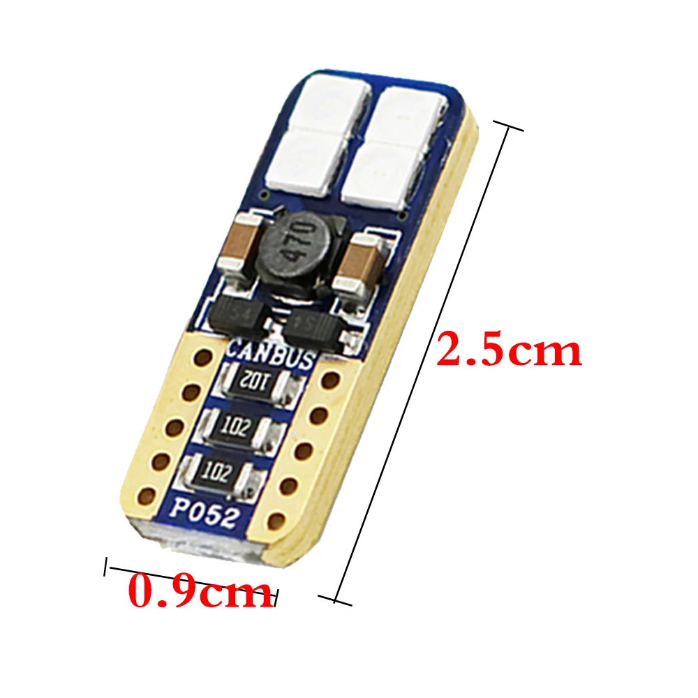 YSY 100x T10 8SMD 3030 светодиодный автомобильный светильник W5W белый Canbus НЕ OBC ERROR Авто