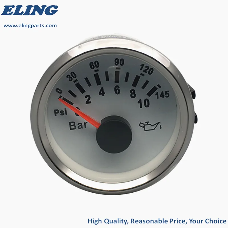 Новый 52 мм Авто Лодка Tuck масляный манометр для мотоцикла топлива 0-10 бар 0-145PSI с