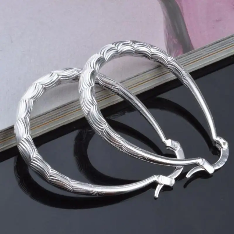 Женские серьги кольца из стерлингового серебра пробы a1t3|long earrings silver|earrings silver