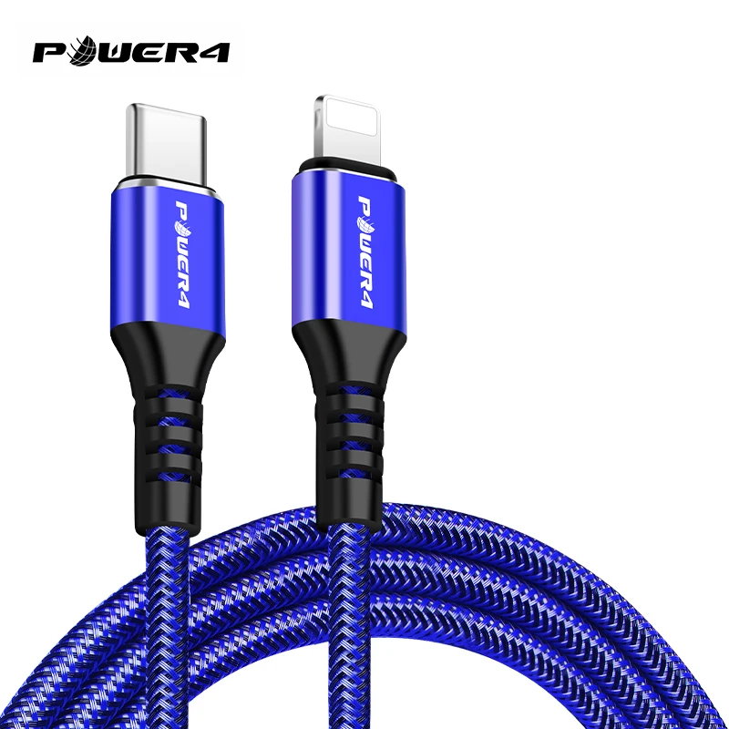 Power4 USB Type C кабель для iPhone/Lightning кабели 2 м 18 Вт шнур зарядки телефона iPhone 11 Pro Max xs xr 8 7