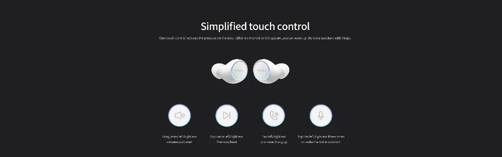 Глобальная версия Meizu POP 2 POP2 TW50S двойные настоящие беспроводные наушники Bluetooth 5,0 водонепроницаемые наушники-вкладыши Беспроводная зарядная док-станция