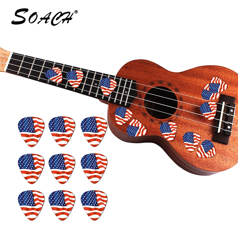 Набор из 10 предметов для гитары американский флаг толщина 1 00 мм 0 71 целлулоид 46 и