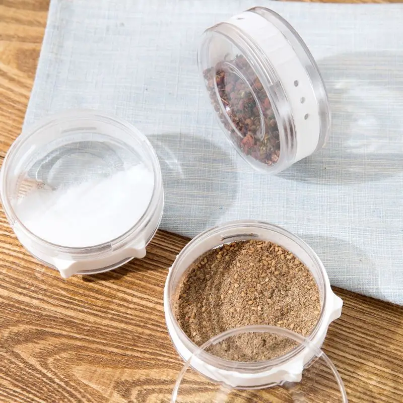 Seasoning box set Kitchen Cylindra jar for Spice Rack Can containers Condiment Bottles Pepper Shakers Box Salt Cellar Sugar Bowl|salt cellar|pepper