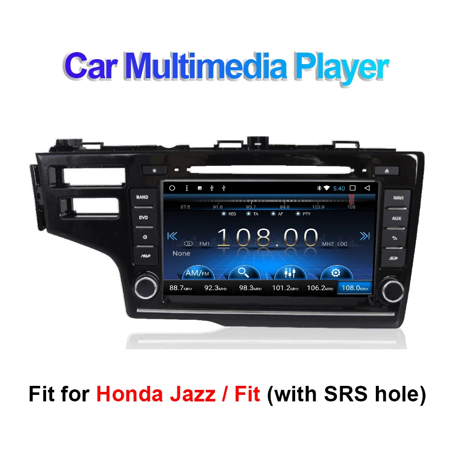 Android 7 1/8 1 автомобильный DVD мультимедийный плеер для Honda Fit/Jazz левая рука вождения